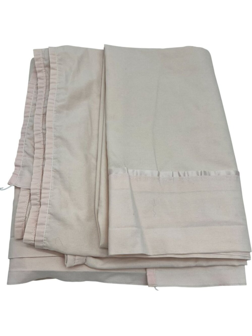 WestPoint Stevens Classic Pink Satin Trim Solid Color Queen Flat Sheet Bedding